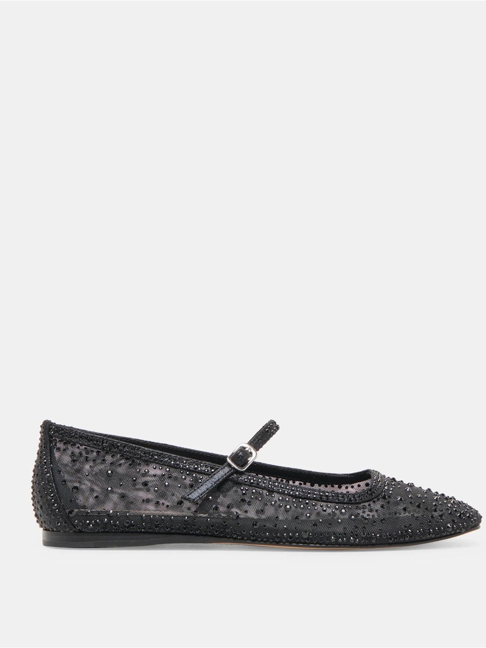 Dolce Vita Reyes Crystal Black Mesh Flats